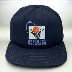 VTG 90s New Era Cleveland Cavaliers Cavs NBA Hat Wool Snapback Cap Pro Model USA